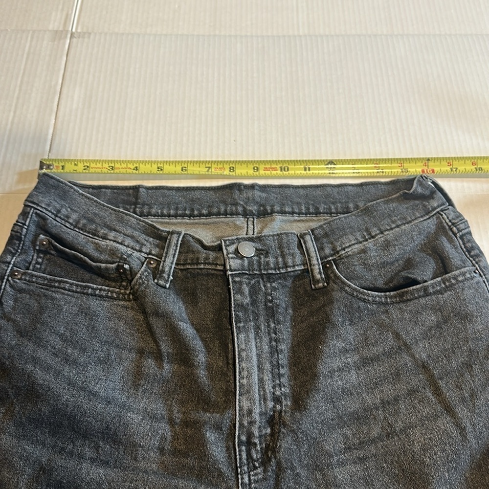 Levi’s 511 charcoal dark grey Men's Jeans w multiple pockets zipper front 36x30 - Picture 4 of 10
